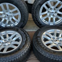 18” CHEVY WHEELS  GREAT GOODYEAR TIRES With Lots Of Thread Left