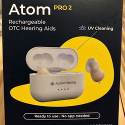 Title: Audien Atom PRO 2 – Rechargeable OTC Hearing Aid  Brand New Sealed