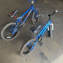 2 Bmx Bikes 16” And 20” 
