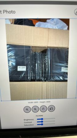 40 New In Box- Black polyester chair Covers