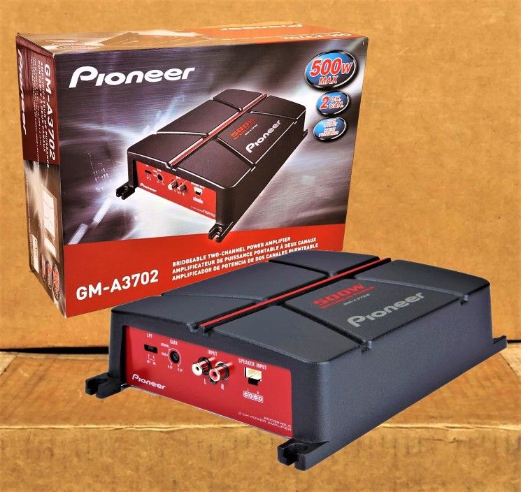 2 Channel Power Amplifier Bridgeable Amp 500 Watts Pioneer Car System 🚨 Payment Options Available 🚨 No Credit Needed 🚨