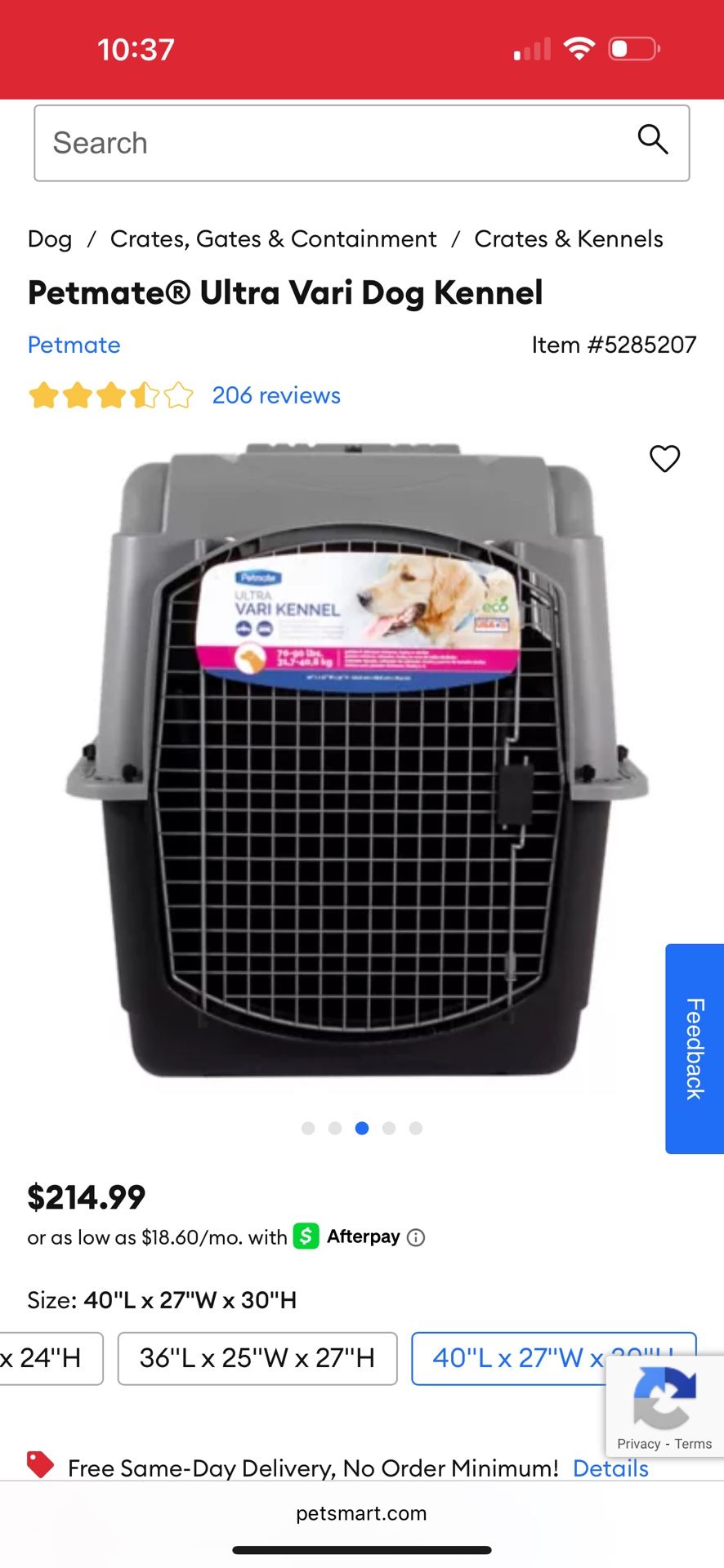 Large Dog Kennel Travel Crate