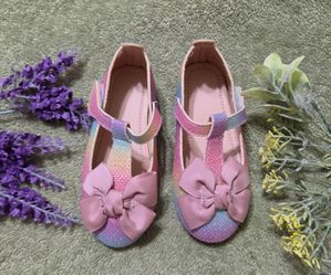 Shoes for girl rainbow glitter color size 6