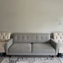 Sofa and two chairs