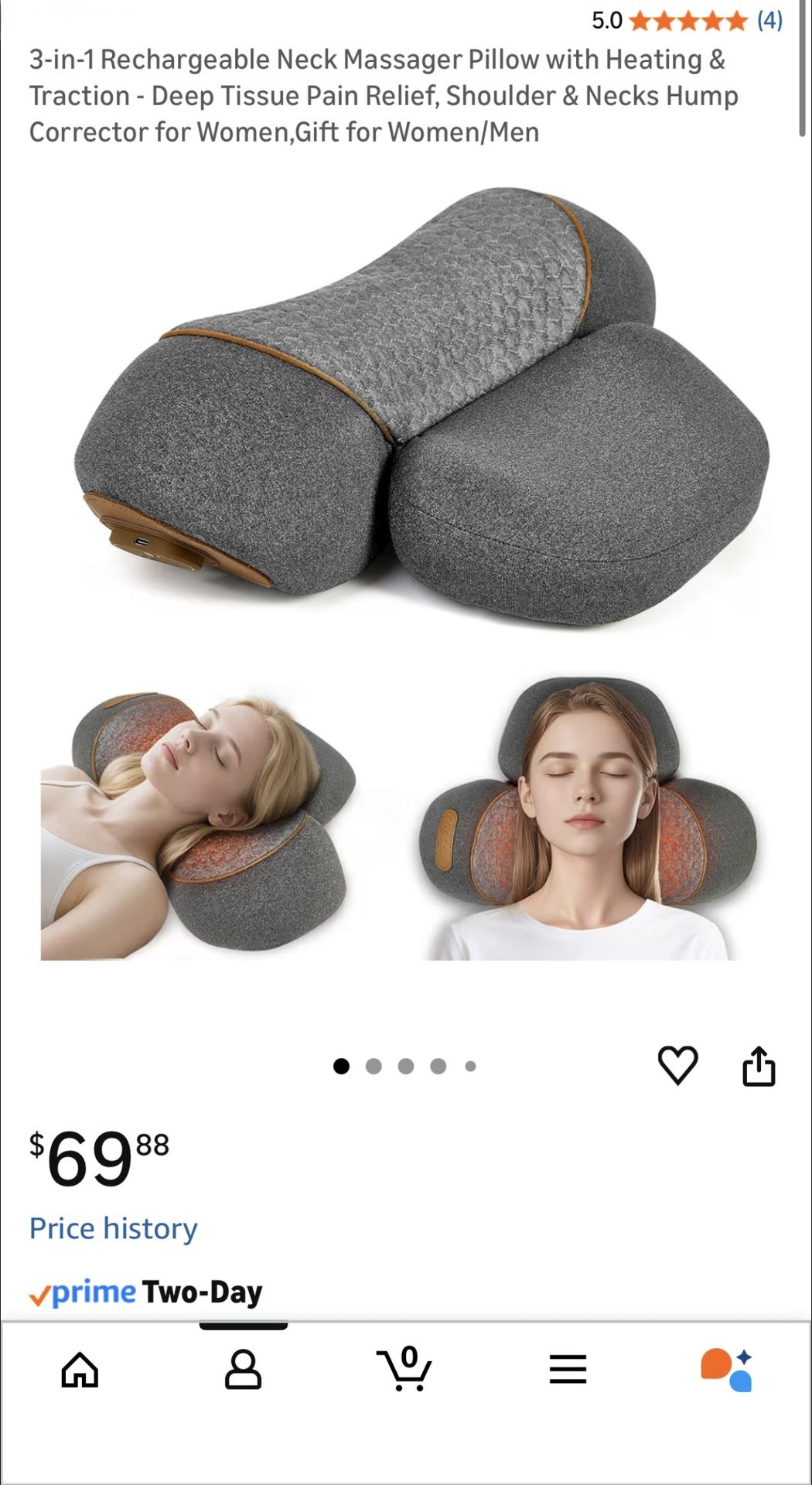 Neck Massager With Heat - New