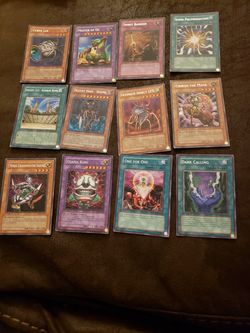 Yu-gi-oh, rare cards, ojama king, one for one, cyber jar, master of oz, dark calling