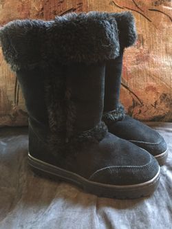 Style & Co Women's Witty Black Cold Weather Faux Fur Boots - Size 6M