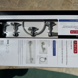 Greenwich 3 -Piece Bath Hardware Set with Mounting Hardware in Brushed Nickel