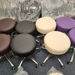 DR.LOMILOMI Extra Wide Memory Foam Rolling Stool – Adjustable Height – NEW