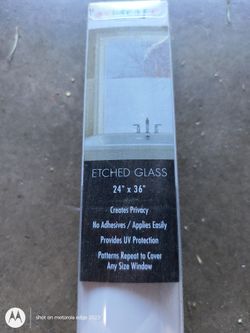 Etch Glass Window Cover