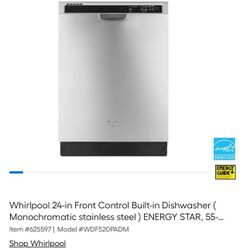 New Whirlpool Dishwasher