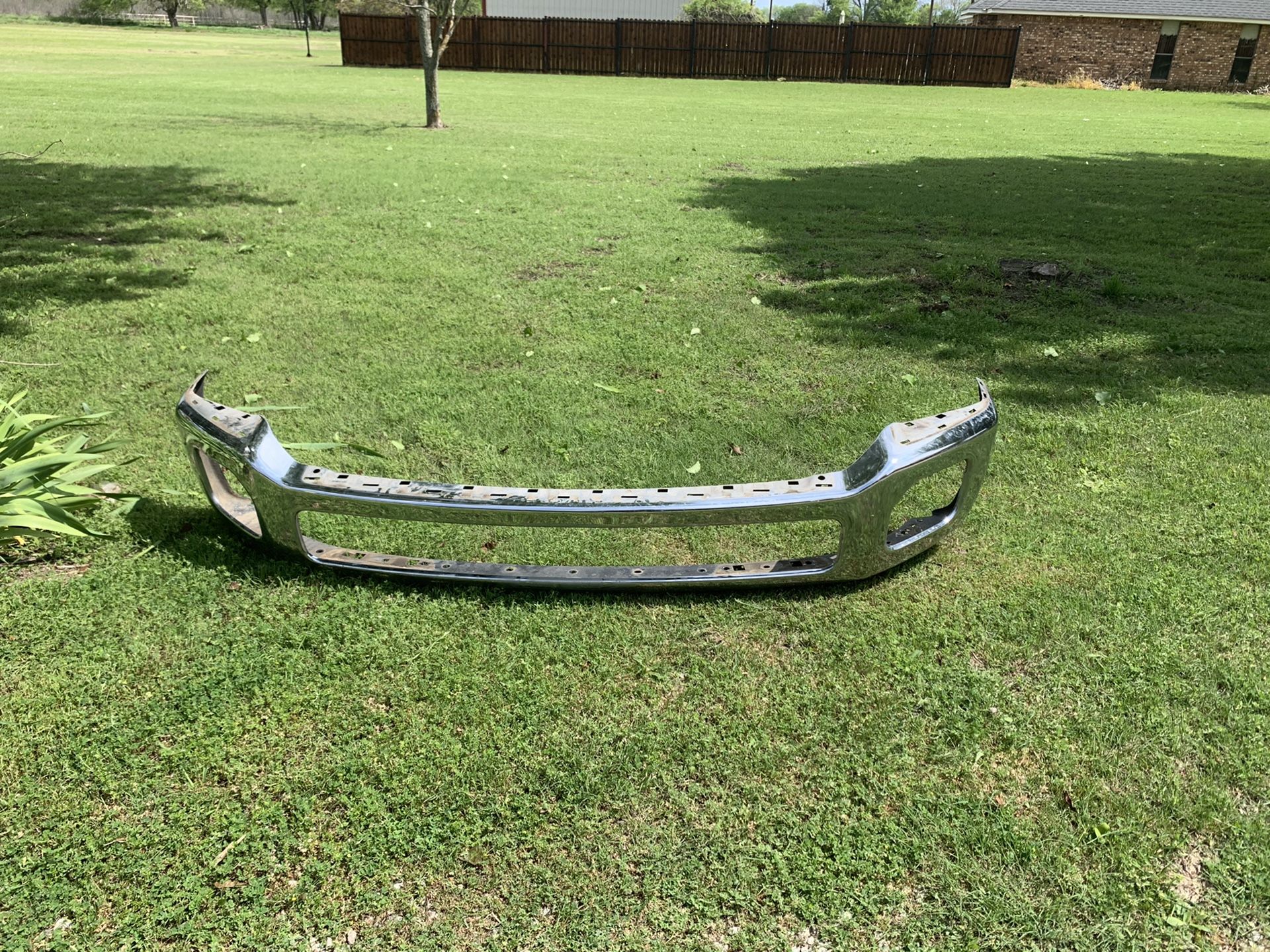 11-16 f250 chrome front and rear bumper in great shape