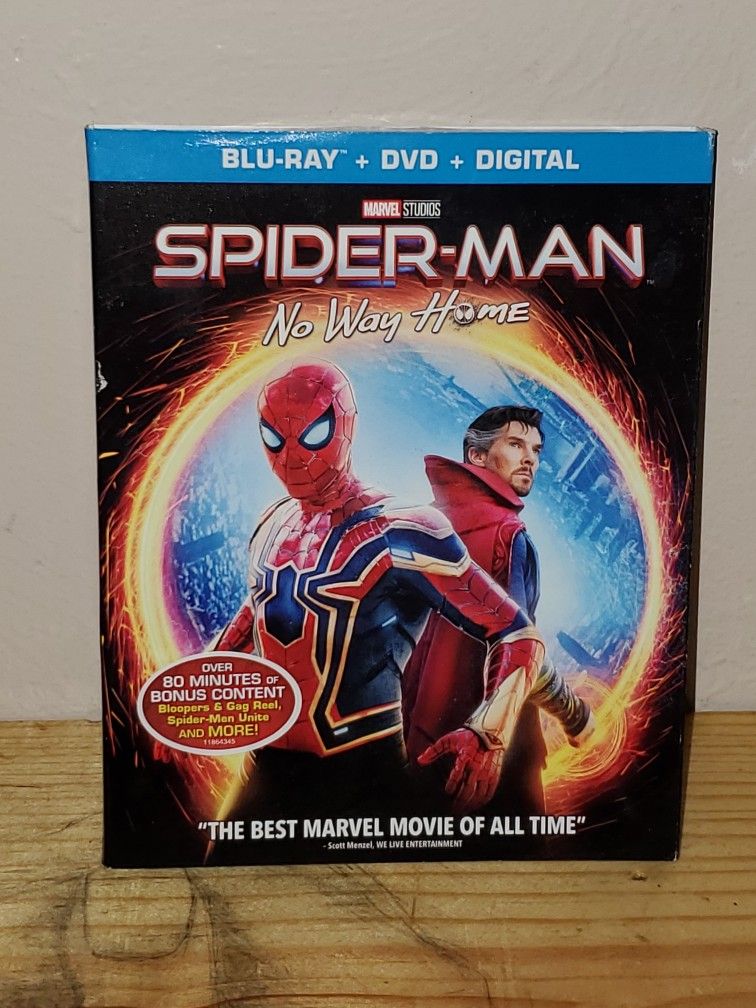 Spider-Man No Way Home Blu-ray, Dvd And Digital Movie! Factory Sealed!
