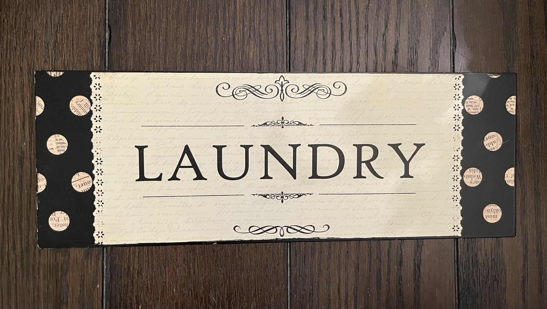 Metal Laundry Room Sign