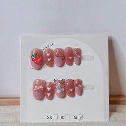 M PRESS ON STRAWBERRY 
