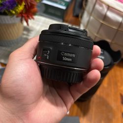 Canon 50mm f/ 1.8 EF Lens w/ Lens Hood