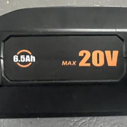 Work 20 Volt Lithium Ion Battery 6.5 NEW