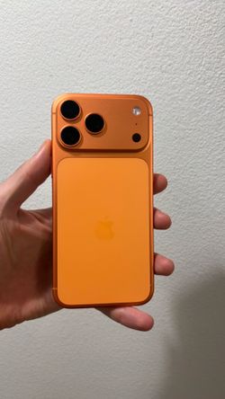 Apple iPhone 17 pro max orange color paid full price Apple UTC 256gb great condition no sim restrictions unlock any carrier worldwide