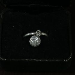 James Avery Volleyball Charm Dangle Ring