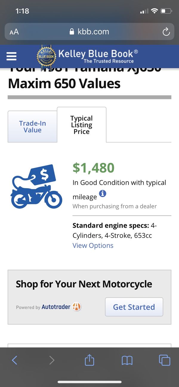1981 yamaha xj650 23xxx miles