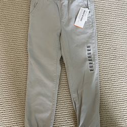 New Old Navy Khaki Joggers (Size 6-7)