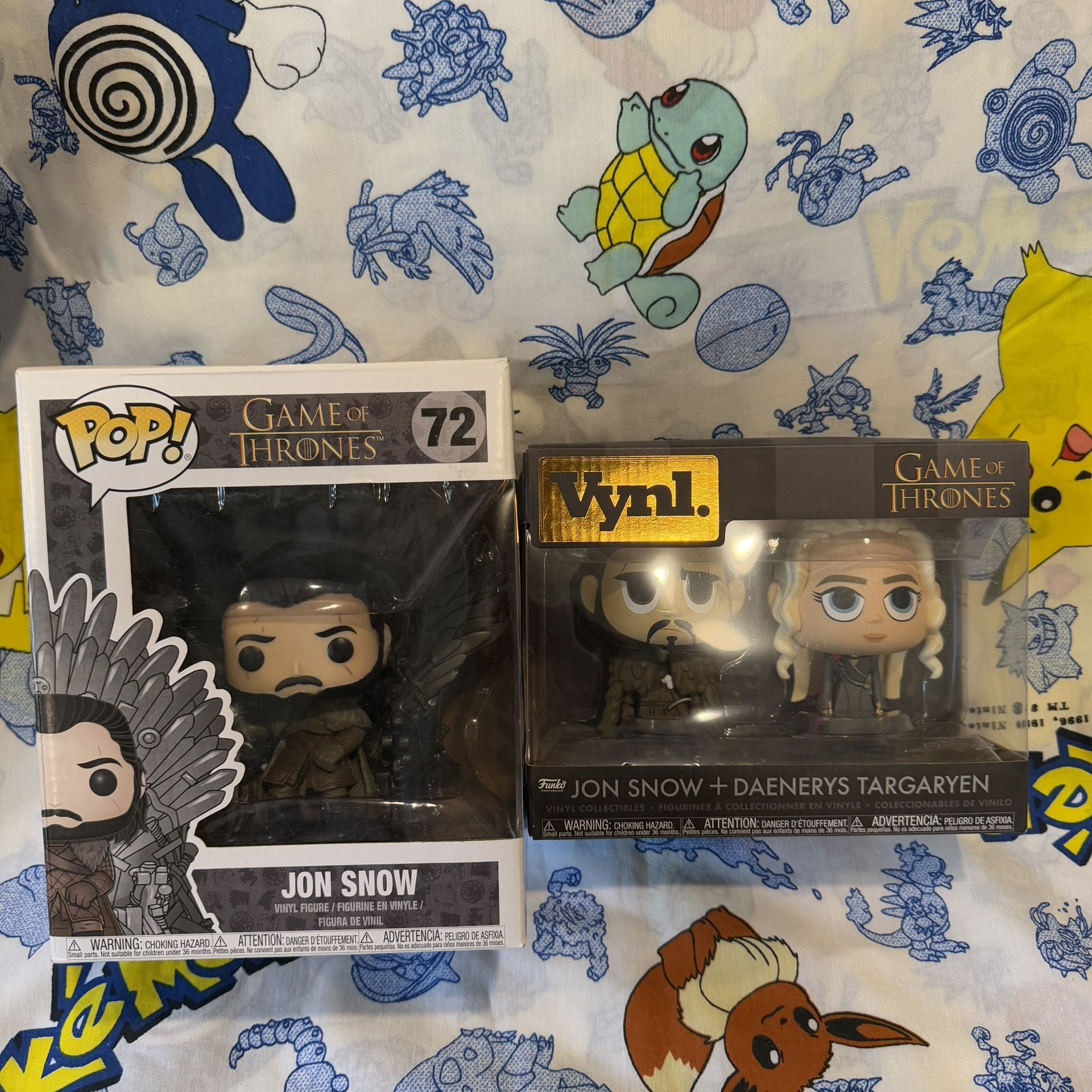 Game Of Thrones Funko Pop & Vinyl John Snow and Daenerys Figure