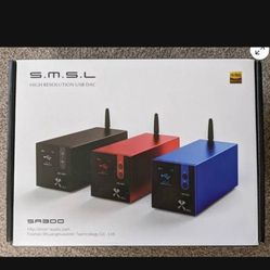 S.M.S.L SA300 High Power 2.1 Bluetooth 5.0 Remote Control HiFi Audiophile Stereo Digital Amplifier,Infineon's MA12070 Chip 80W x 2 Class D Power Ampli