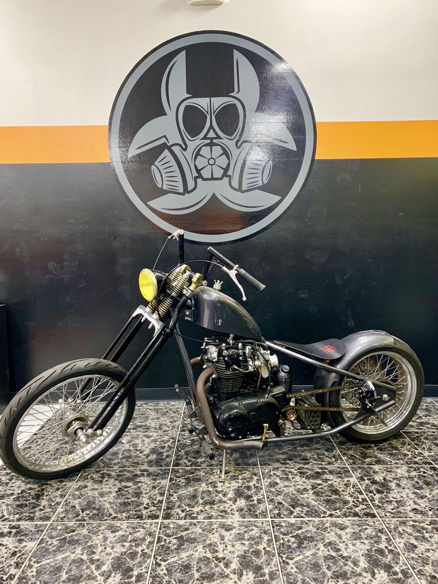 Yamaha bobber motorcycle
