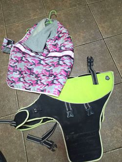 XL dog life jacket & rain jacket