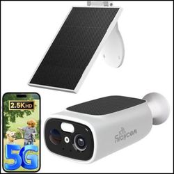Rraycom Cámaras de seguridad solar de 2.5 K inalámbricas para exteriores, cámara de segurida