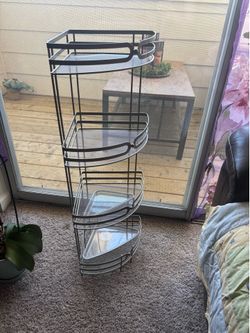 Bathroom corner shelves