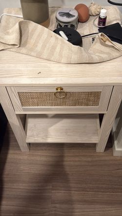 Two matching bedside tables