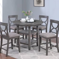 5PC Counter Height Dining Table Set 