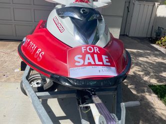 Jet ski and trailer