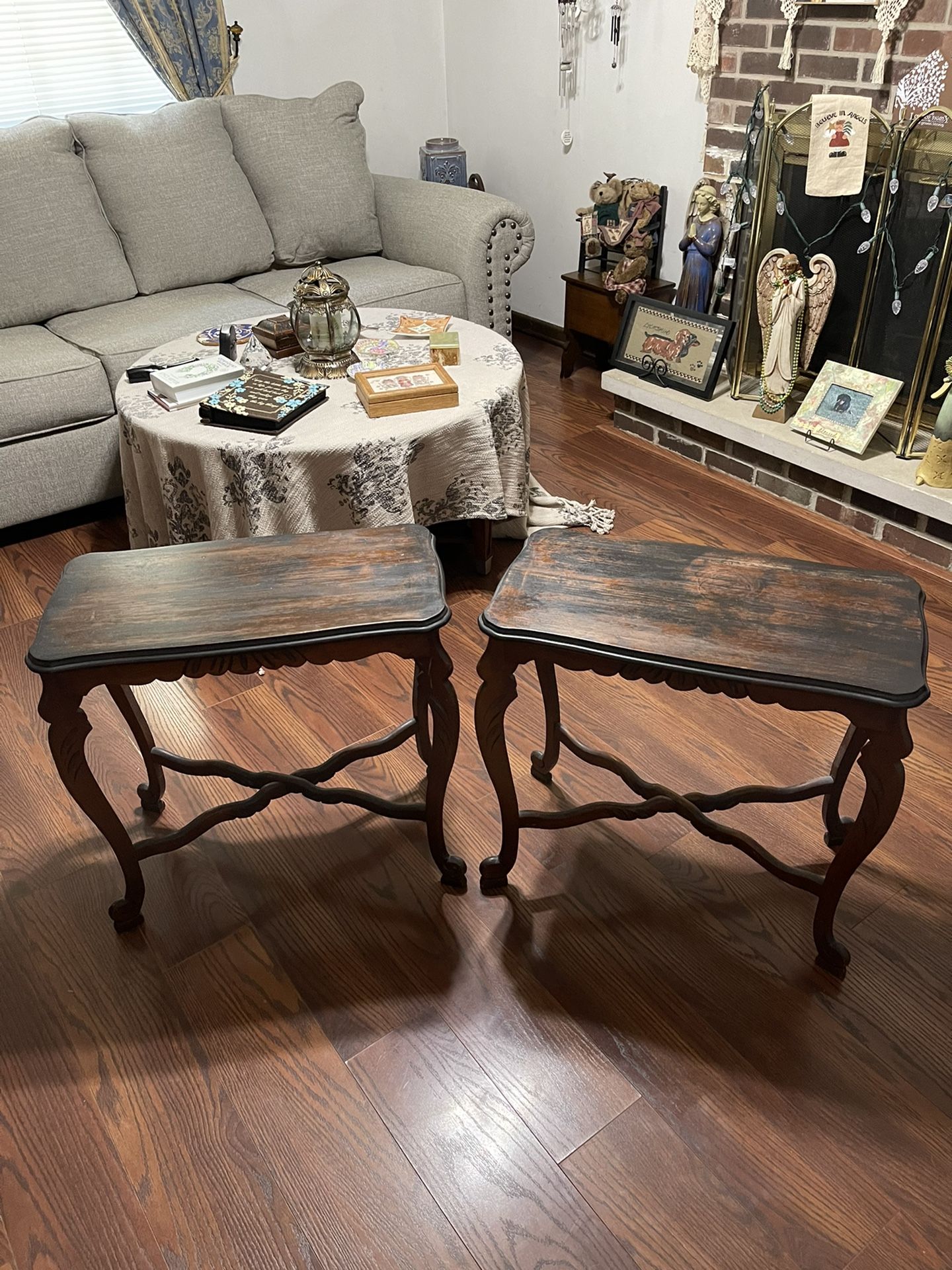 Pair Of Antique End Tables