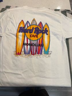 Vintage 1996 Hard Rock Cafe Honolulu Hawaii Surfboard T-Shirt Brand New
