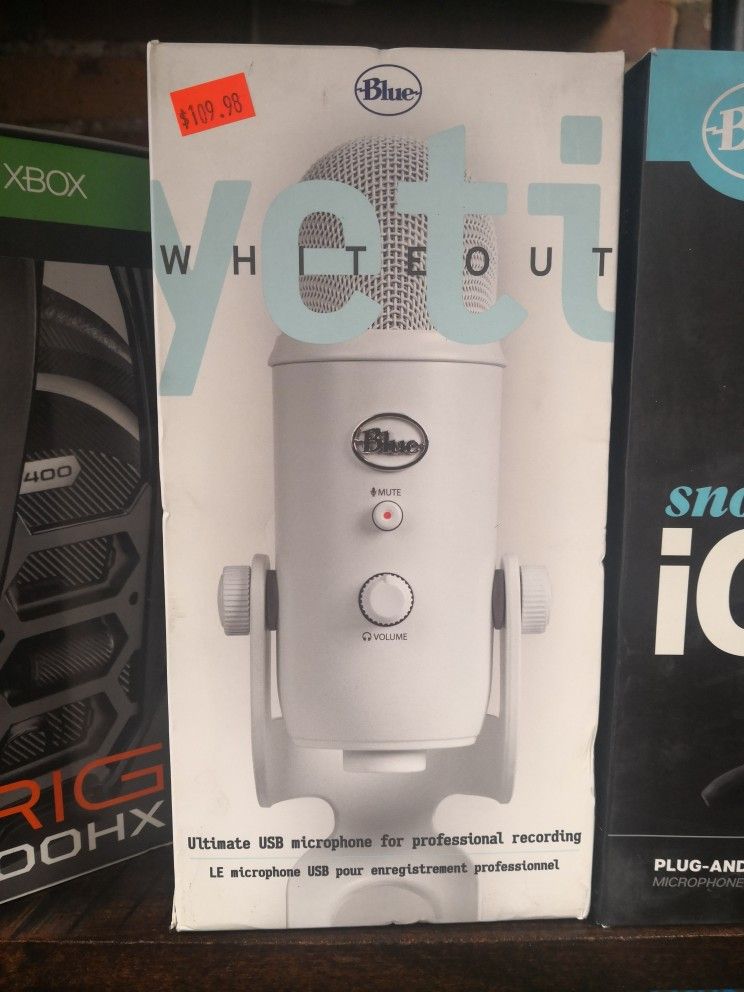 Blue Yeti Whiteout Microphone - New in Box