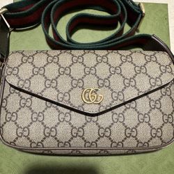 Gucci Bag ( Brown & Green ) Medium Size 