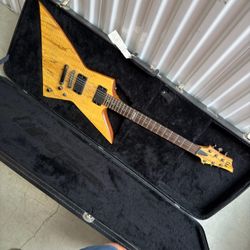 Rare ESP LTD FX-400 Spalted Maple Electric Guitar + Hard Case