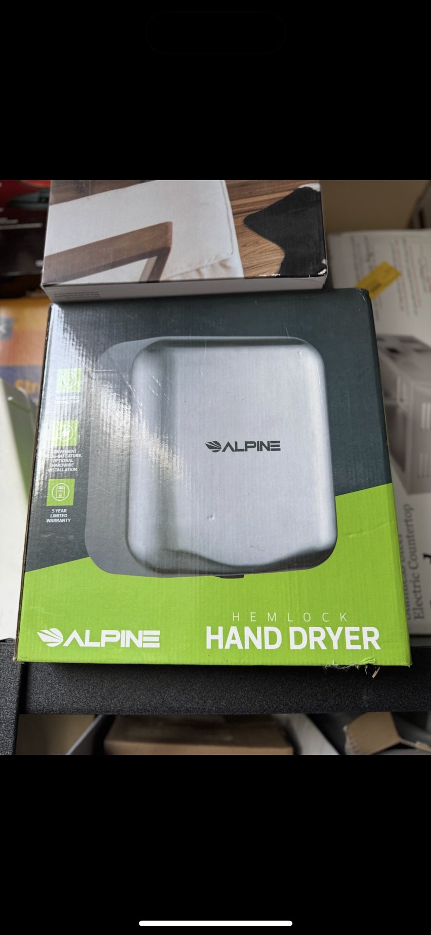 NEW Alpine Hemlock Commercial Hand Dryer - Stainless Steel