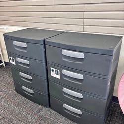 ✨ 4-Drawer Storage Unit – Heavy-Duty Plastic Organizer, Dark Gray, Brand New! ✨