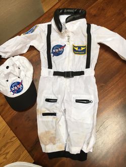 Astronaut Halloween costume just need to be thrown in the wash