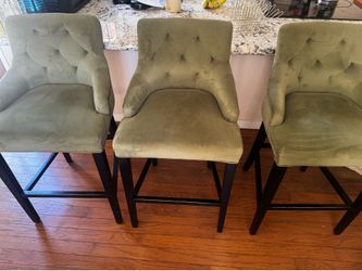 Three bar stool chairs 24” in seat height