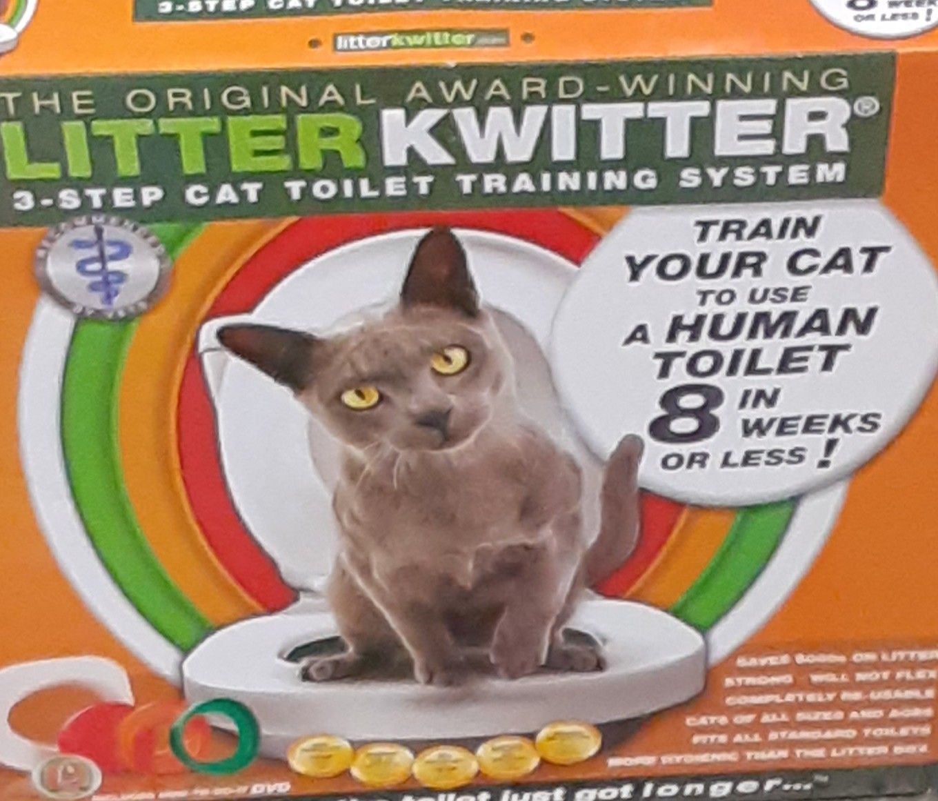 Litter Kwitter train your cat to use a human toilet