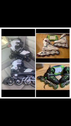 Rollerblades adjustable size 2-5, shoe size 2, 3, 4, 5 only $15 per pair