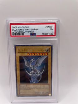 Yu-Gi-Oh TCG Blue Eyes White Dragon YAP1-EN001 Ultra Rare Limited Edition PSA 7