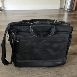 Black Laptop Bag / Soft Briefcase