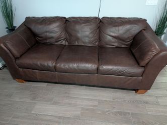 Ashley Faux Leather Couch