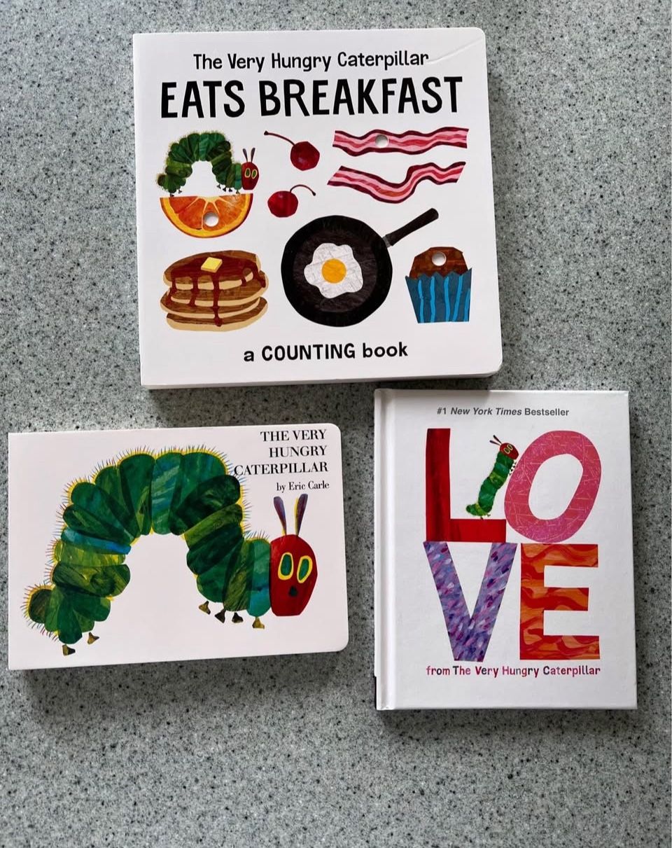 The Very Hungry Caterpillar by Eric Carle. Books