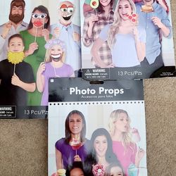 Photo Props Fun Party Accessories 13 Pieces Brand New 